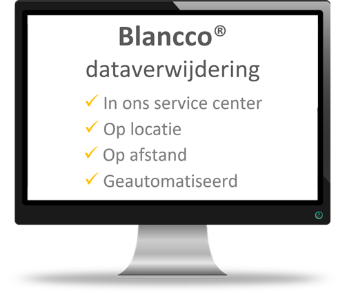 Blancco dataverwijdering op locatie